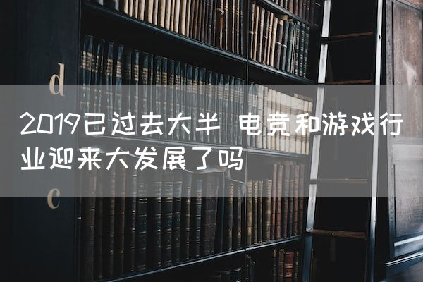 长沙电竞学校电竞行业:2019已过去大半 电竞和游戏行业迎来大发展了吗