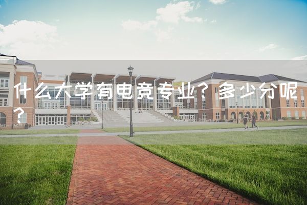 长沙电竞学校电竞行业:什么大学有电竞专业？多少分呢？