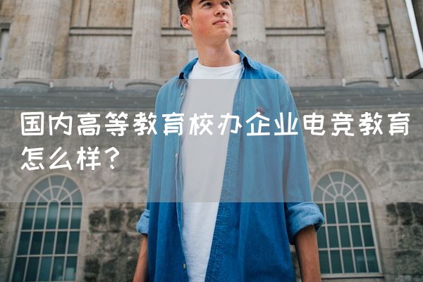 长沙电竞学校参考资料:国内高等教育校办企业电竞教育怎么样？