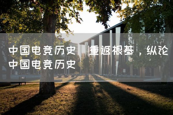 长沙电竞学校电竞市场:中国电竞历史(重返根基，纵论中国电竞历史)