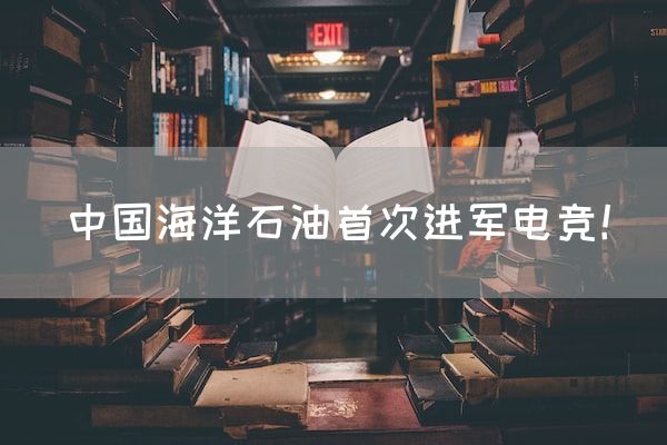 长沙电竞学校电竞市场:中国海洋石油首次进军电竞！
